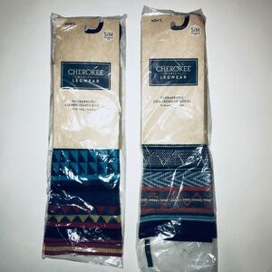 Bundle Cherokee Medical Bamboo Compression Socks 15-20mmHg Mens S/M 6-9 2pk NEW